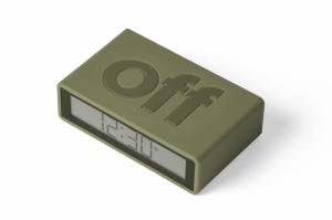 FLIP DIGITAL ALARM CLOCK KHAKI