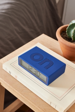FLIP DIGITAL ALARM CLOCK NEW DARK BLUE