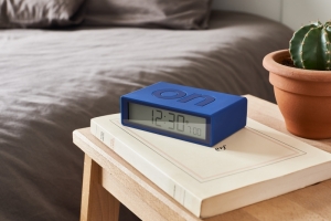 FLIP DIGITAL ALARM CLOCK NEW DARK BLUE