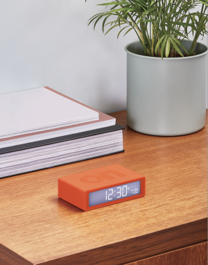FLIP DIGITAL ALARM CLOCK ORANGE