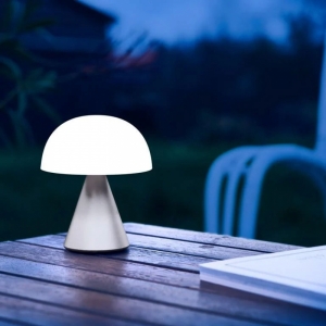 MINA OPLAADBAAR LEDLAMP MEDIUM ALU POLI