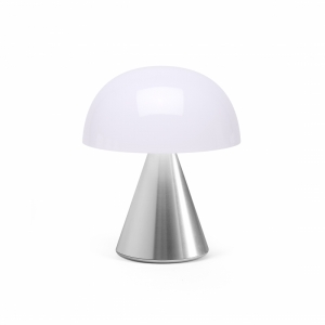MINA OPLAADBAAR LEDLAMP MEDIUM ALU POLI