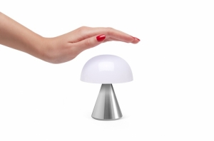 MINA OPLAADBAAR LEDLAMP MEDIUM ALU POLI