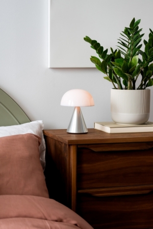 MINA OPLAADBAAR LEDLAMP LARGE ALU POLI