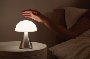 MINA OPLAADBAAR LEDLAMP LARGE ALU POLI