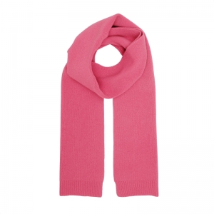 MERINO WOOL SCARF BUBBLEGUM PINK