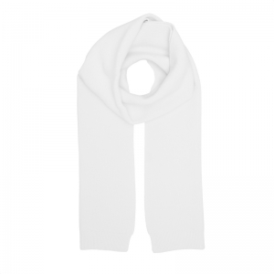 MERINO WOOL SCARF OPTICAL WHITE