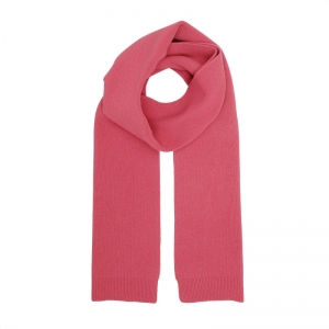 MERINO WOOL SCARF RASPBERRY PINK