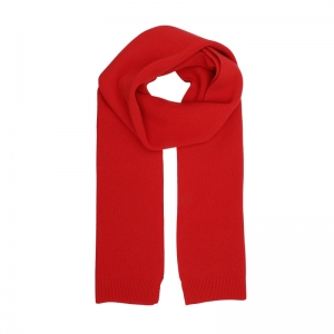 MERINO WOOL SCARF SCARLET RED