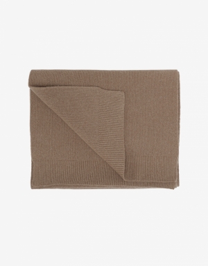 MERINO WOOL SCARF WARM TAUPE