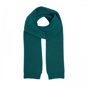 MERINO WOOL SCARF OCEAN GREEN