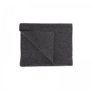 MERINO WOOL SCARF LAVA GREY