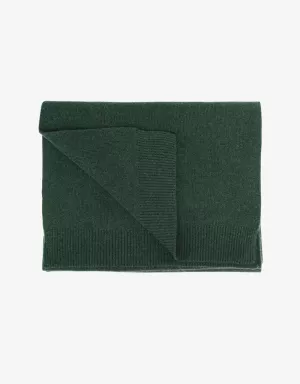 MERINO WOOL SCARF EMERALD GREEN