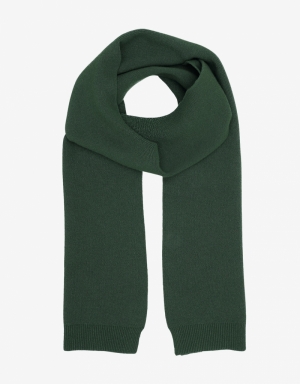 MERINO WOOL SCARF EMERALD GREEN