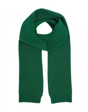 MERINO WOOL SCARF KELLY GREEN