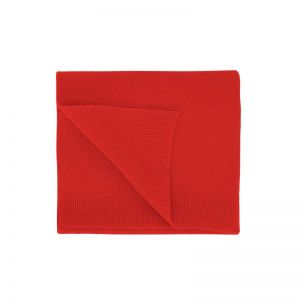 MERINO WOOL SCARF RED TANGERINE
