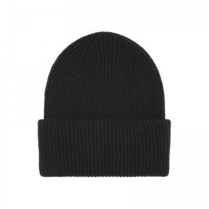 MERINO WOOL HAT DEEP BLACK