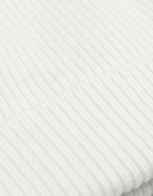 MERINO WOOL HAT OPTICAL WHITE