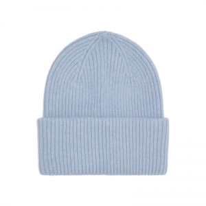 MERINO WOOL HAT STONE BLUE