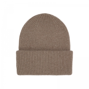 MERINO WOOL HAT WARM TAUPE