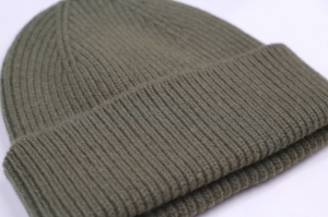 MERINO WOOL BEANIE DUSTY OLIVE
