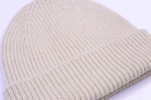 MERINO WOOL BEANIE IVORY WHITE