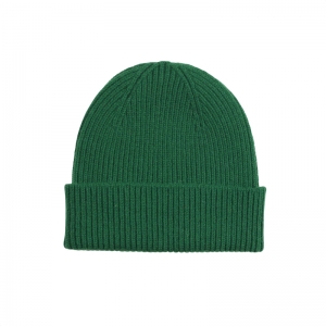MERINO WOOL BEANIE KELLY GREEN