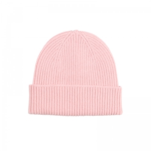 MERINO WOOL BEANIE FADED PINK