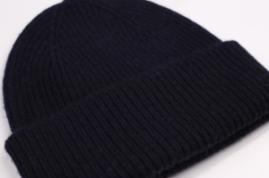 MERINO WOOL BEANIE NAVY BLUE