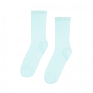 ORGANIC SOCKS LIGHT AQUA