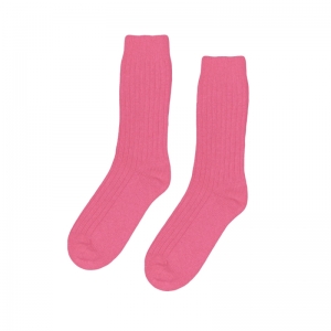 MERINO WOOL SOCKS BUBBLEGUM PINK