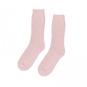 MERINO WOOL SOCKS FADE PINK