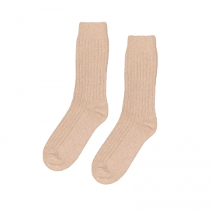 MERINO WOOL SOCKS HONEY BEIGE
