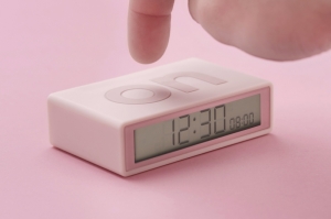 FLIP DIGITAL ALARM CLOCK PINK ROZE