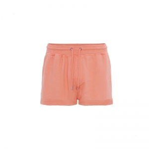 ORGANIC SWEATSHORTS BRIGHT CORAL