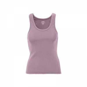ORGANIC RIB TANK TOP PURPLE HAZE
