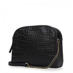 EMILY - CROCO CLASSIC LEATHER BLACK/CROCO