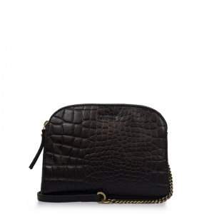 EMILY - CROCO CLASSIC LEATHER BLACK/CROCO