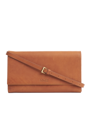 KIRSTY CLUTCH - STROMBOLI  COGNAC