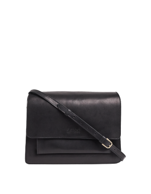 KATE - CLASSIC CROCO LEATHER BLACK