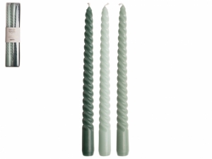 3 PACK SWIRL 25 cm GROEN