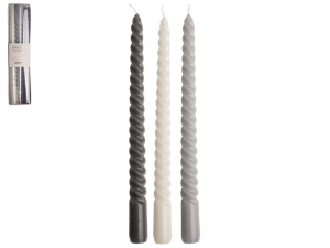 3 PACK SWIRL 25 cm GRIJS