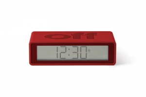FLIP DIGITAL ALARM CLOCK RED