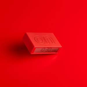 FLIP DIGITAL ALARM CLOCK RED