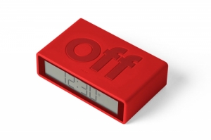FLIP DIGITAL ALARM CLOCK RED