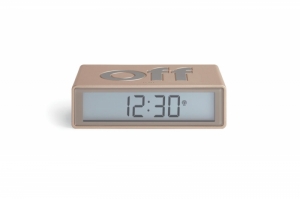 FLIP DIGITAL ALARM CLOCK MATT GOLD