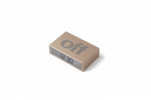 FLIP DIGITAL ALARM CLOCK MATT GOLD