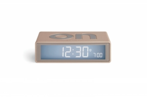 FLIP DIGITAL ALARM CLOCK MATT GOLD