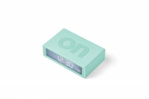 FLIP DIGITAL ALARM CLOCK MINT GREEN