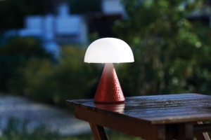 MINA OPLAADBAAR LEDLAMP LARGE RED